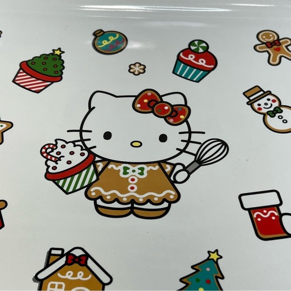 Sanrio Hello Kitty Christmas Sweet Treat Gingerbread Ceramic Baking Pan - 9"x9" - Picture 8 of 11